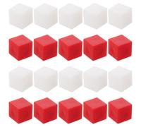 Artibetter 30 Piezas Cubos Matemáticos de Plástico y Actividades de Conteo | Material Seguro para Actividades Prácticas, Adecuado para Trabajo en Grupo y Sesiones de Matemáticas en Casa o Aula