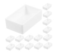 ARTIBETTER 30 Piezas de Acuarela Portátil Compartimentos Blancos Caja Plástica Vacía para Pintura al Óleo Acrílica Bandeja Ligera para Viaje y Organización Precisa de Colores