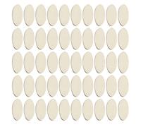 Artibetter 300 Piezas de Recortes Ovalados de Madera para Manualidades, Material Madera Beige, Diseño Ovalado, Adecuado para Proyectos Artísticos y Decoración en Aulas