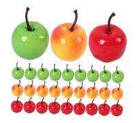 Artibetter 30piezas Modelo de Manzana Pequeña Falsa de Mini Manzanas Artificiales para Casa de Muñecas Decoración de Escenas y Accesorios para Fotos