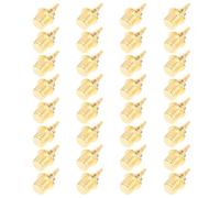 Artibetter 32 Piezas Clavos Forma de Aguja para Zapatillas de Atletismo Metálicos Dorados Antióxido y Ligeros para Actividades Deportivas al Aire Libre y Running