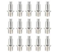 Artibetter 32 Piezas Clavos Metálicos para Zapatillas de Atletismo Plata, Resistentes Corrosión, Forma de Aguja, Accesorios para Correr a Través