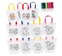 Artibetter 32 Piezas Hecho Bolsa de Fiesta Bueno Bolsas para Bolsa Bolsas de Favor de la Fiesta Favores de Fiesta temáticos de Arte Tela no Tejida Color Aleatorio