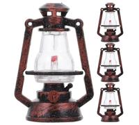 Artibetter 4 Adornos pequeños de farolillos de Queroseno Retro - Lámpara de Aceite Vintage en Miniatura para árbol de Navidad, jardín de Hadas y exhibición de Micro paisajes, 2 Pulgadas