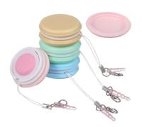 Artibetter 4 Almohadillas Limpiadoras de Pantalla Plástico Resistente y Cordón Macaron con Llavero Adecuado para Obsequio y Limpieza Color Aleatorio para Smartphones y