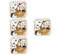 Artibetter 4 Cajas Lindo de Panda para Llaveros Accesorios de Joyería Diy Resistente Desgaste para Collares y Pendientes Caja