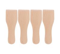 Artibetter 4 Espátulas de Madera Pequeñas para Cocina, Raspador y Volteador Resistente, Utensilios de Madera Convenientes para Hornear y Cocinar