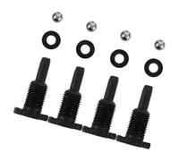 ARTIBETTER 4 Piezas Accesorios para Gato Hidráulico de Suelo y Botella, Válvula de Retorno, Tapón de Llenado y Tornillo de Ventilación, Repuestos para Gato Vertical de 32 Toneladas,