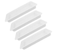 ARTIBETTER 4 Piezas Bandeja de Laboratorio y Almacenamiento Seguro para Experimentos Químicos de Plástico Blanco Resistente al Ácido Diseño a Prueba de Fugas y Fácil de Limpiar