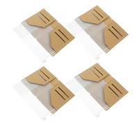 Artibetter 4 Piezas Bolsa Organizadora para Pasaporte de Papel Kraft con Diseño Multifuncional y Material Resistente PVC Adecuado para Documentos de Viaje