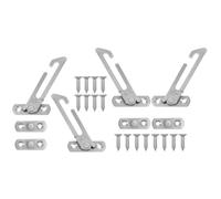 Artibetter 4 Piezas Cerradura de Seguridad para Ventanas Abatibles de Acero Inoxidable Limitador de Apertura y Bloqueo Infantil para Protección y Uso Sencillo Hogar