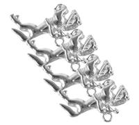 Artibetter 4 Piezas Colgante de caballos de guerra hechizas encanto Colgantes de joyería de bricolaje llavero mini caballo amuletos para hacer joyas joyería de caballo Aleación de zinc Plata