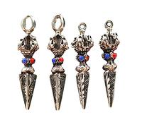 Artibetter 4 Piezas Colgantes Religiosos de Budismo con Diseño de Bodhi y Diamante Accesorios para Diy Perfectos para Decoración de Collares y para