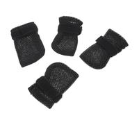 Artibetter 4 Piezas Fundas Antiarañazos para Patas de Gato Transpirables Ajustables Zapatos para Mascotas Antideslizantes para Bañar y Cortar Uñas Botines de Poliéster para Perros y Gatos