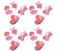 ARTIBETTER 4 Piezas Love Heart Memo Pads Adhesive Note Stickers Office Useful Reminder Paper For Valentine's Day And Scrapbook