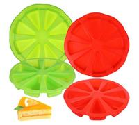 Artibetter 4 Piezas Molde Triangular de Silicona para Hornear Tartas | Uso Multiusos para Chocolate y Gelatina, Control de Porciones, Bandeja Antiadherente de Cocina