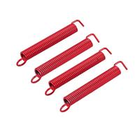 Artibetter 4 Piezas Resortes de Trémolo para Guitarra Eléctrica de Acero Rojo, Fácil Instalación y Textura Suave para Sistema de Puente de Trémolo Estilo St