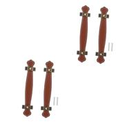 Artibetter 4 Piezas Retro Vintage Muebles De Cuero Manijas Tiradores Manijas De Armario Manijas De Cocina Manijas De Cuero Para Baúl De Juguete Manija De Equipaje De Cuero Armario