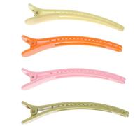 Artibetter 4 Pinzas Cabello de Plástico Diseño de Pasador de Pato, Prácticas y Fáciles de Usar para Mujeres y Niñas en Fiestas y Bailes Color Aleatorio Varios estilos