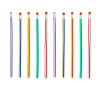 Artibetter 40 Piezas Lápices Flexibles de Plástico para Escribir y Dibujar Diseño Ergonómico, Ideales para Estudiantes y Papelería Escolar, Resistentes y Divertidos Color Color Aleatorio