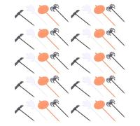 ARTIBETTER 40 Piezas Palitos de Fruta Desechables de PS para Decoración Creativa y Divertida de Pasteles en Halloween, Ideales para Bares y Hogares Motivos de Calabaza y Murciélago