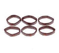 Artibetter 40piezas Correas De Cuero Para Reloj Aros De Sujeción De Correa Accesorios De Decoración Para Relojes Oscuro Hechos De Cuero Verdadero