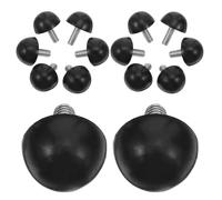 Artibetter 48 Patas Niveladoras Roscadas M6 X 15 MM para Muebles Pies Ajustables Hemisféricos de 22 MM de Diámetro 48 Unidades Protectores para Mesas Sillas y Escritorios Uso Interior y