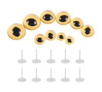 Artibetter 5 Pares Ojos de Seguridad para Animales de Peluche y Juguetes de Fieltro Aguja, Cristal de Alta Silicona, Instalación Sencilla para Manualidades Realistas