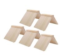 Artibetter 5 Perchas de Madera para Loros y Palomas, Soporte Masticable para Aves Función Decorativa, Pack de 5 Piezas Adecuado para Jaulas y Parques de Aves