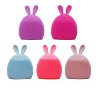 Artibetter 5 Piezas 1 Cepillo Facial Multifunción de Silicona con Forma de Conejo Cepillo Facial para Limpieza Profunda EXFOLIANTE