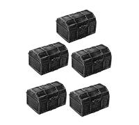 Artibetter 5 Piezas Juguetes de Caja del Cofre Cajas de Cofres Piratas Accesorios Decorativos para Disfraces de Halloween Piratas para Decoración de Escenario