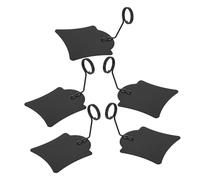 Artibetter 5 Piezas Portaetiquetas de Metal Negro para Precios en Farmacia
