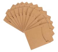 Artibetter 50 Fundas de Papel Kraft para CD y DVD, Sobres Portátiles para Almacenamiento y Protección de Discos, Tamaño Estándar, Pack de 50 Unidades, Ideales para Oficina, Hogar y Uso