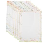 Artibetter 50 Hojas de Papel de Carta Vintage Blanco Papel para Escribir Poemas y Cartas de Agradecimiento Elegante y Clásico para Expresar Emociones