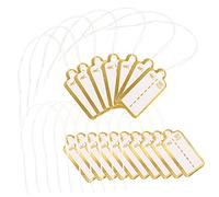 ARTIBETTER 500 Piezas Etiquetas de Precio de Joyería con Cuerda Etiquetas Blancas para Gestión de para Ropa y Accesorios Superficie de Escritura Suave y Duradera