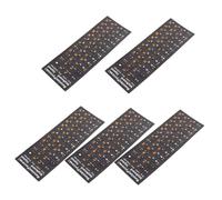 Artibetter 5hojas Pegatinas para Teclado Letras Rusas De Papel Resistente Superficie Mate Instalacion Sencilla Aptas para Modelos Principales De Portátiles y Ordenadores