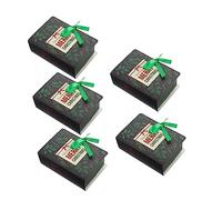 Artibetter 5piezas Cajas De Dulces Forma De Libro Cajas De Obsequio Animadas Para Navidad Para Guardar Dulces y Usar Eventos De Cumpleaños