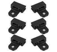 Artibetter 6 Piezas Clips de Fijación para Regulador de Ventana Soportes de Canal de Vidrio Negros Instalación Fácil Reemplazo para Reparación de Ventanas de Coche