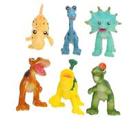 Artibetter 6 Piezas Modelos Educativos de Dinosaurios de Plástico para Figuras de Animales Simulados Juguetes Didácticos para Reconocimiento y Creatividad Infantil
