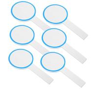 Artibetter 6 piezas Paletas de Puntuación Blancas de Borrado Seco Tablero Portátil de Mano Unidades Pizarra de Votación Reutilizable para Jueces y Votantes Diseño Simple y Duradero
