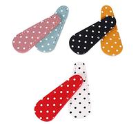 Artibetter 6 Unids Funda de Tijeras de Cuero de Pu Cubierta de Punta de Tijera Protector Portátil Herramienta de Recorte de Tijera de Cejas Cubre Color 2