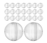 ARTIBETTER 60 Piezas Unidades Cápsulas Transparentes Redondas para Máquinas Expendedoras Cápsulas Plásticas Vacías Recargables para Juguetes Almacenamiento y Exhibición de Colecciones