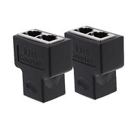 Artibetter 6piezas Adaptador Divisor Conector Ethernet Doble para Solución Práctica para Conectar Múltiples Dispositivos para Redes De Oficina y Hogar