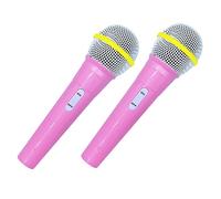 Artibetter 6piezas Micrófono Falso para Juguete De Simulación De Karaoke Brillantes Accesorio y Infantiles