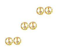 Artibetter 6piezas Sticker Decorativo Floral Símbolo De Paz Autoadhesivo para Coche Portátil y Decoración Creativa para Ventanas y Superficies Sin Daños