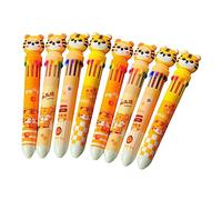 Artibetter 8 Piezas Bolígrafos de Gel Coloridos con Diseño de Cartoon Bolígrafos Multicolores Portátiles para Estudiantes y Manualidades Suave y Duradero