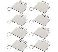 Artibetter 8 Piezas Llavero de Sublimación en Blanco para Transferencia de Calor, Madera de Tablero de Densidad, Adecuado para Manualidades DIY y Regalos para Mamá y Papá