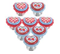ARTIBETTER 8 Piezas Pulsador para Inodoro Forma de Corazón de Plástico, Fácil de Presionar sin Instalación, Accesorio Práctico para Baño, Adecuado para Mujeres y Niñas