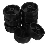 Artibetter 8 Piezas Rueda Giratoria de Repuesto Doble Eje Negra PP 42 Kg | Resistencia al Desgaste, Movimiento Suave y Gran Capacidad, Uso en Hogar y Oficina