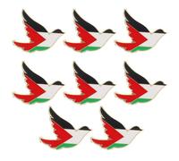 ARTIBETTER 8 Pines de Solapa Bandera, Broche de Metal, Diseño Detallado y Artístico, Accesorio para Ropa y Disfraces, 8 Piezas para Mujer, Uso Versátil en Camisas y Abrigos